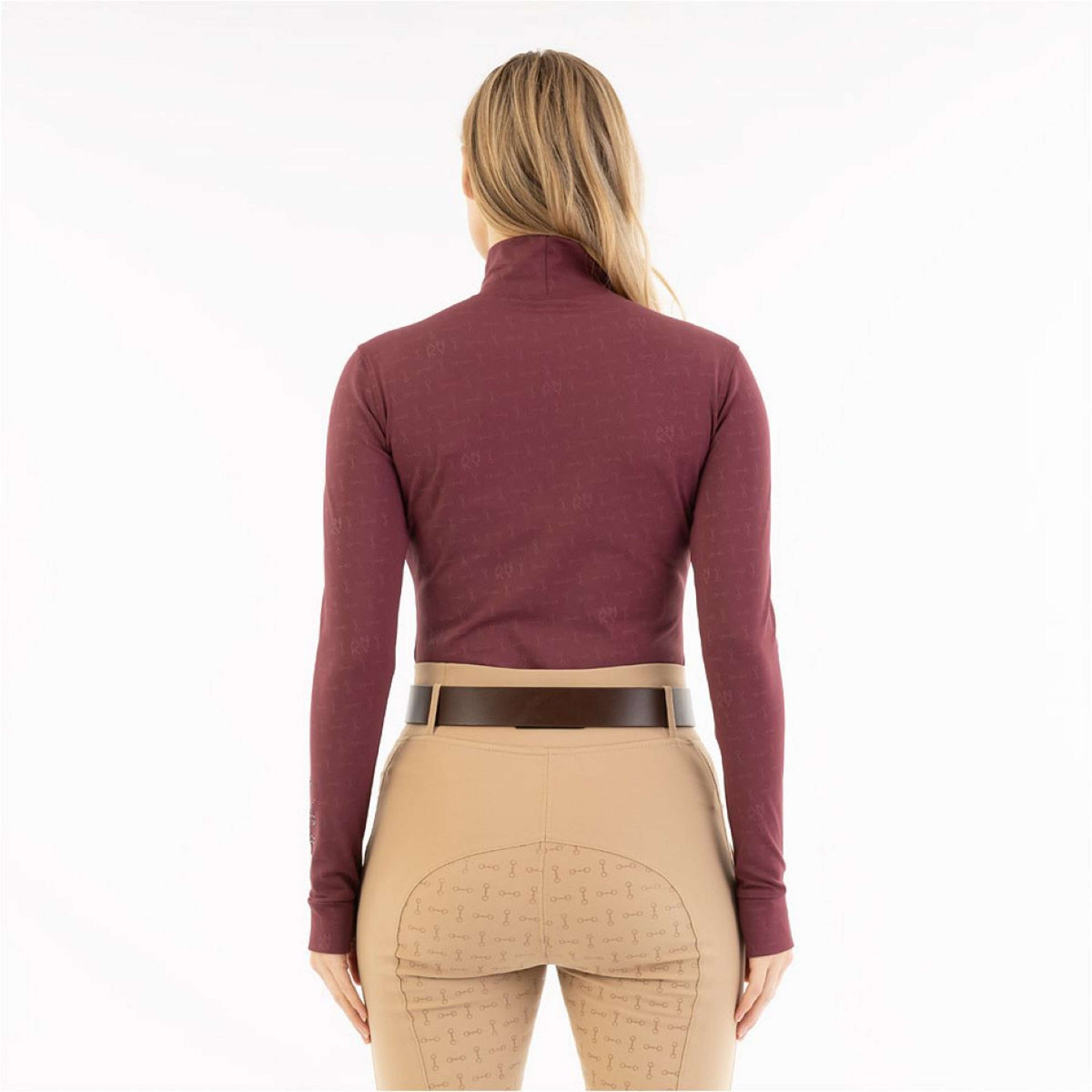 ANKY Shirt AW25 Mockneck Windsor Wine