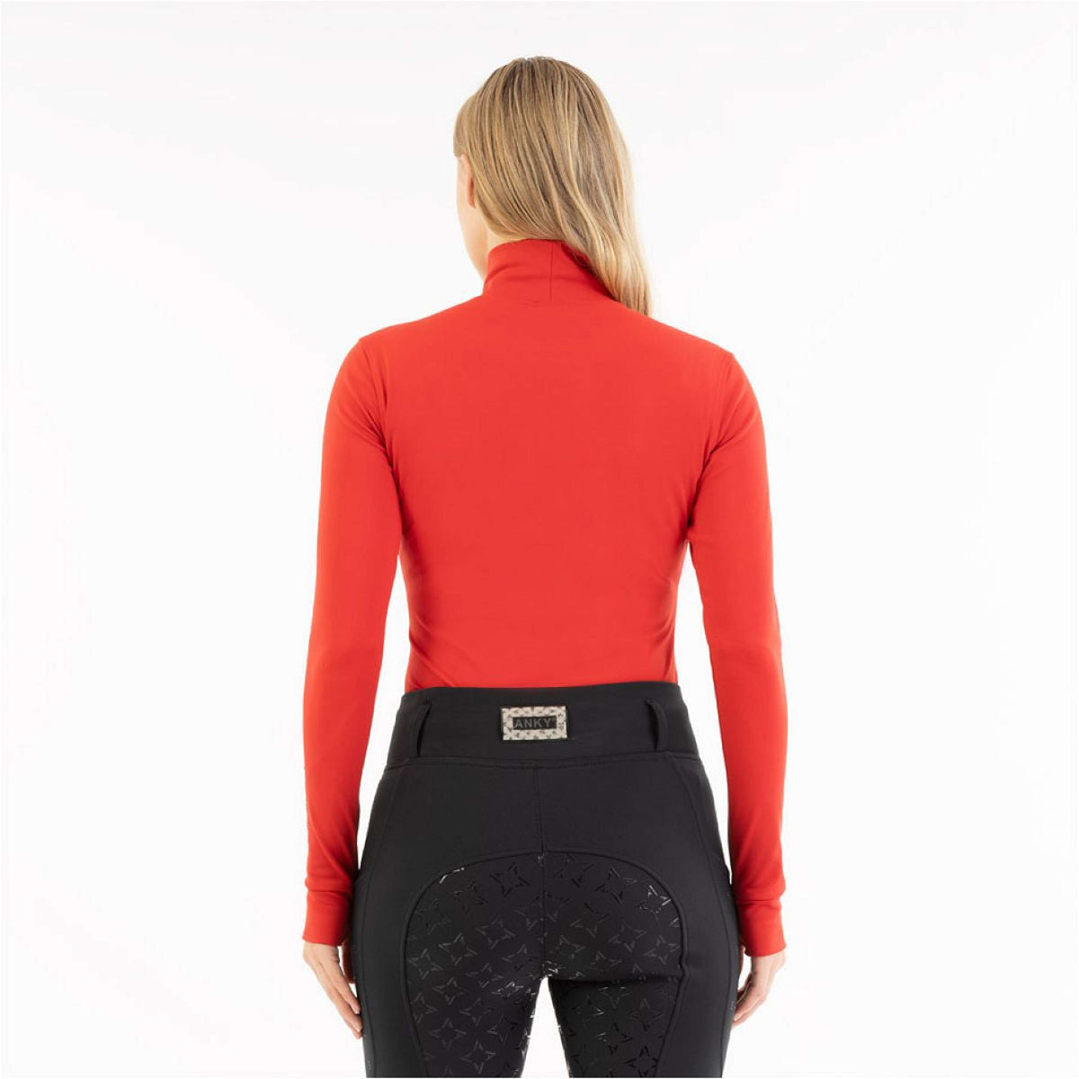 ANKY Shirt AW25 Mockneck Equestrian Red