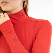 ANKY Shirt AW25 Mockneck Equestrian Red
