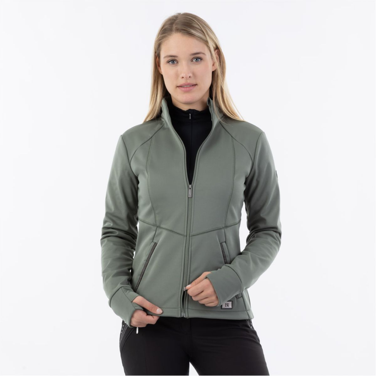 BR Jas Debby Softshell Teddy Agave Groen