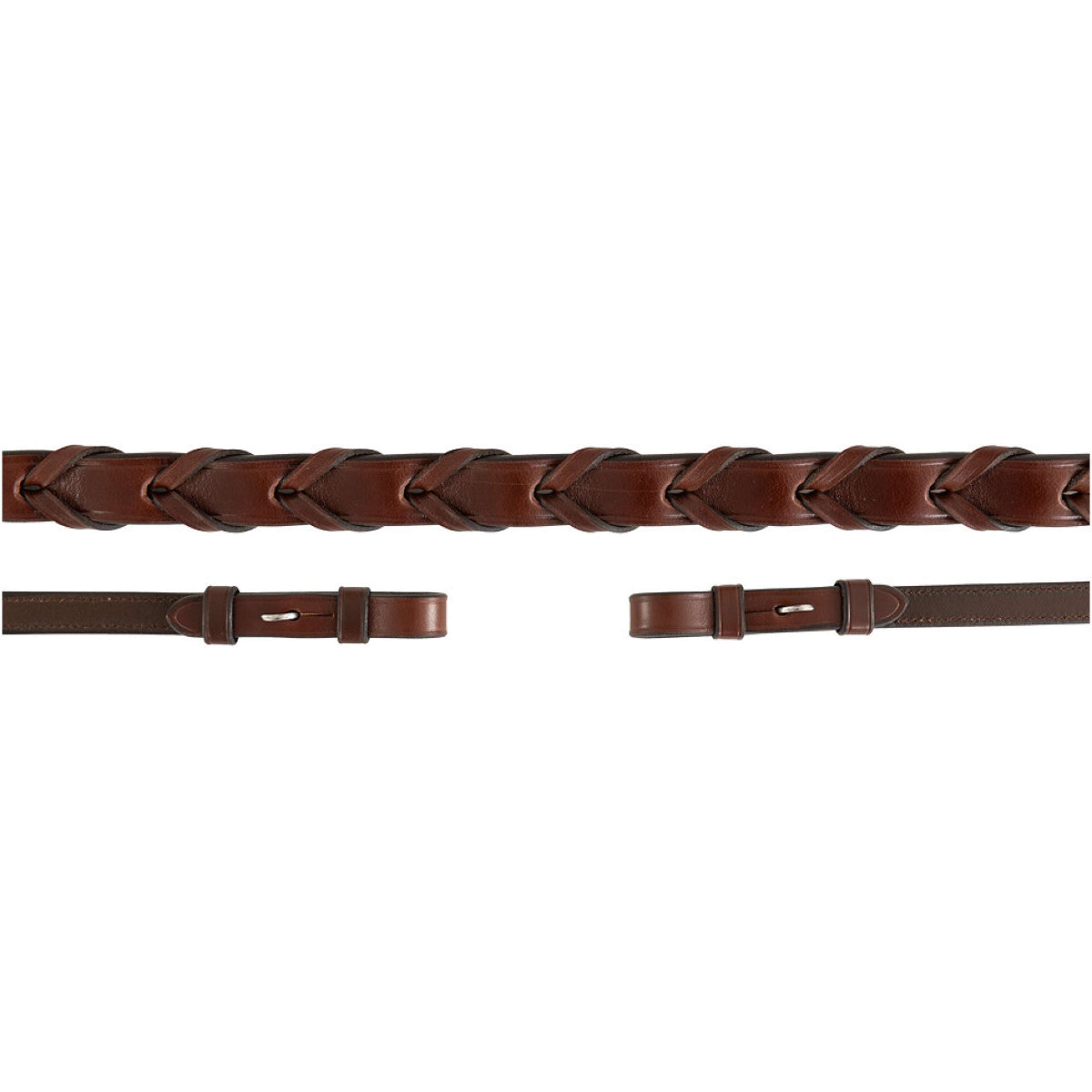 BR Teugels Hunter Gevlochten Leer Oak/Zilver
