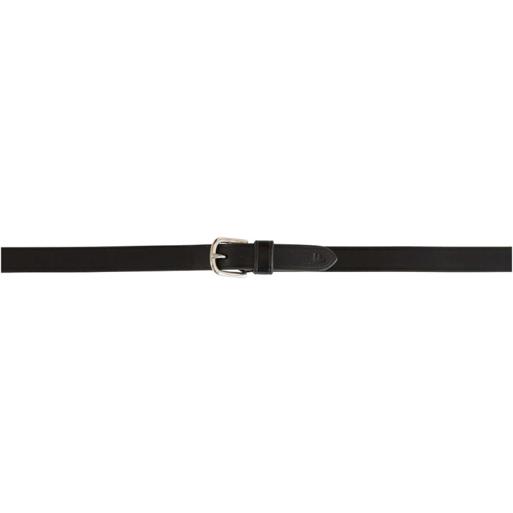 BR Teugels Leder met Stops Zwart/Zilver