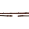 BR Teugels Leder met Stops Oak/Zilver