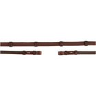 BR Teugels Leder met Stops Oak/Zilver
