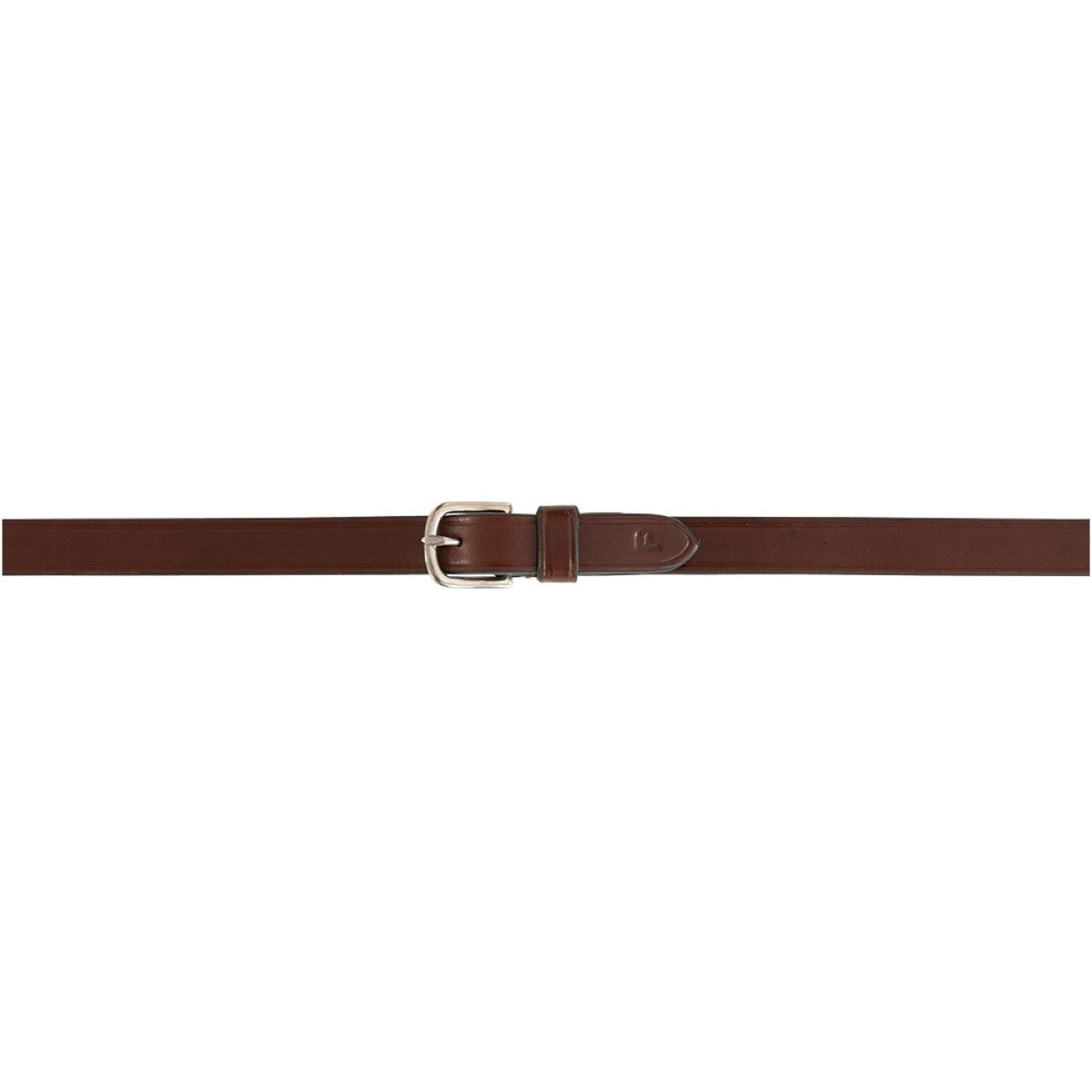 BR Teugels Leder met Stops Oak/Zilver