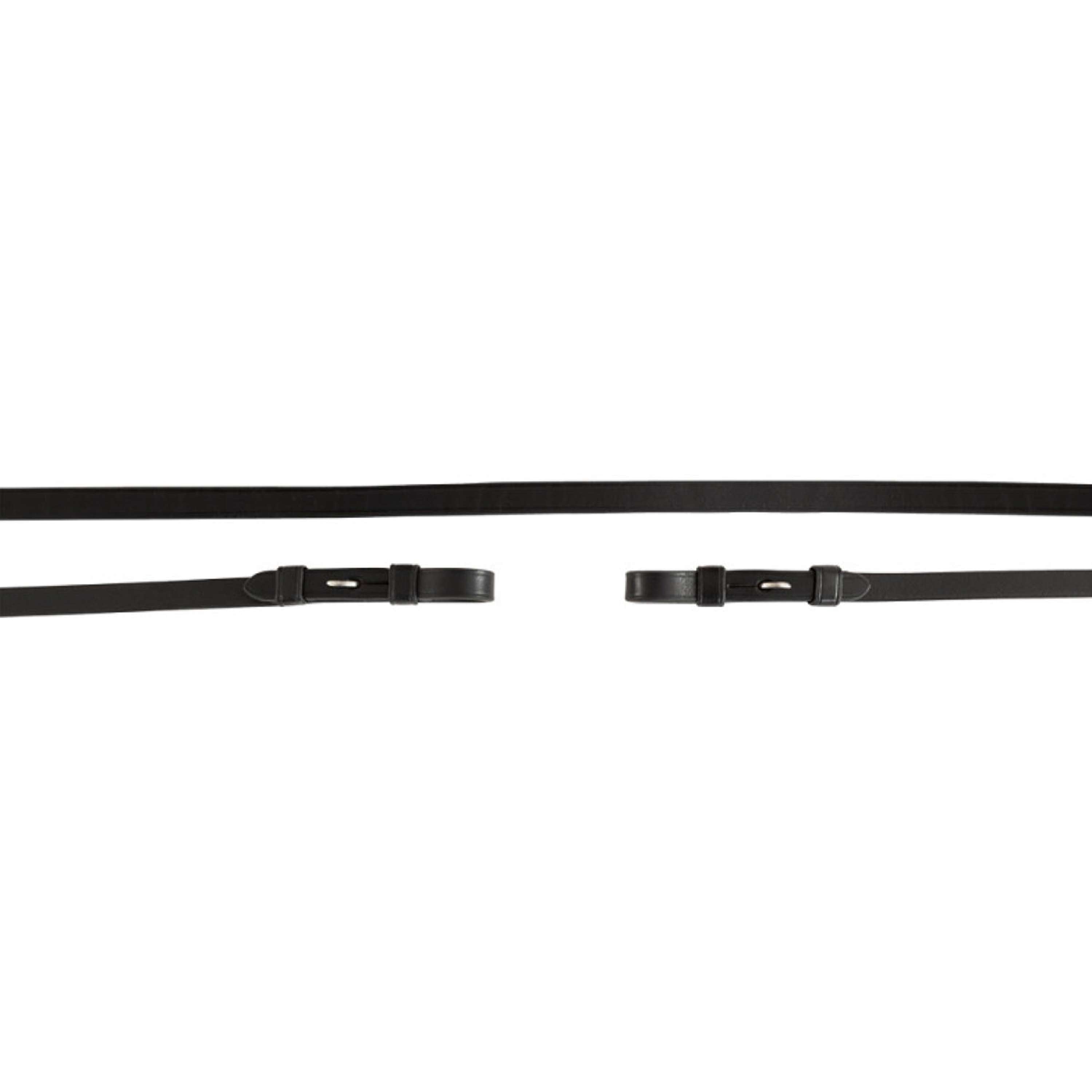 BR Stangteugels Leer Dicht 13mm Blind Zwart/Zilver