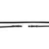 BR Stangteugels Leer Dicht 13mm Blind Zwart/Zilver