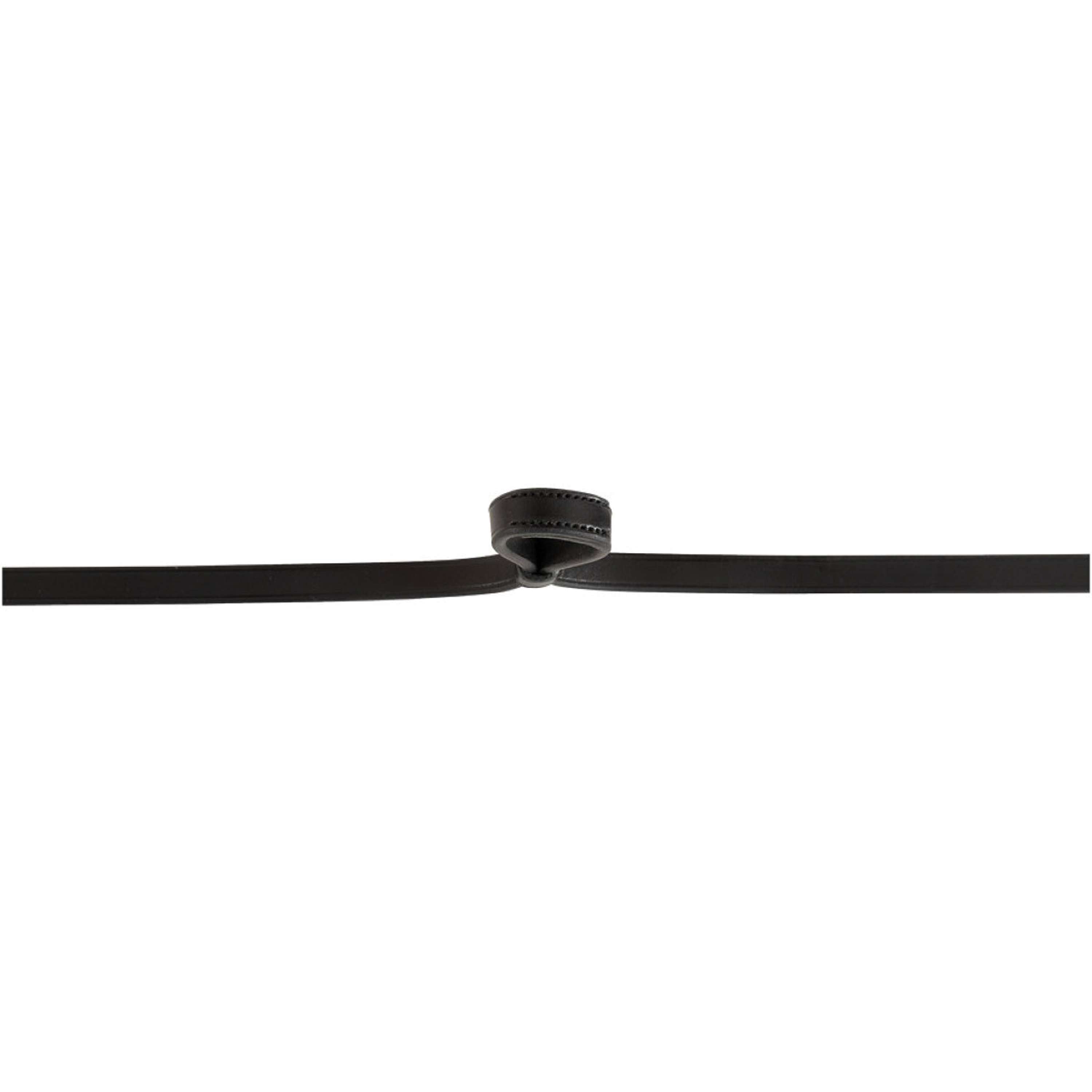 BR Stangteugels Leer Dicht 13mm Blind Zwart/Zilver