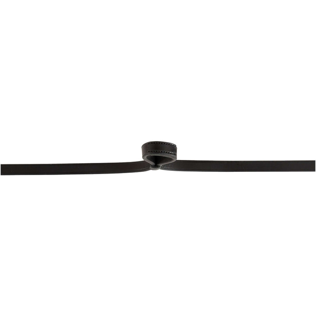 BR Stangteugels Leer Dicht 13mm Blind Zwart/Zilver