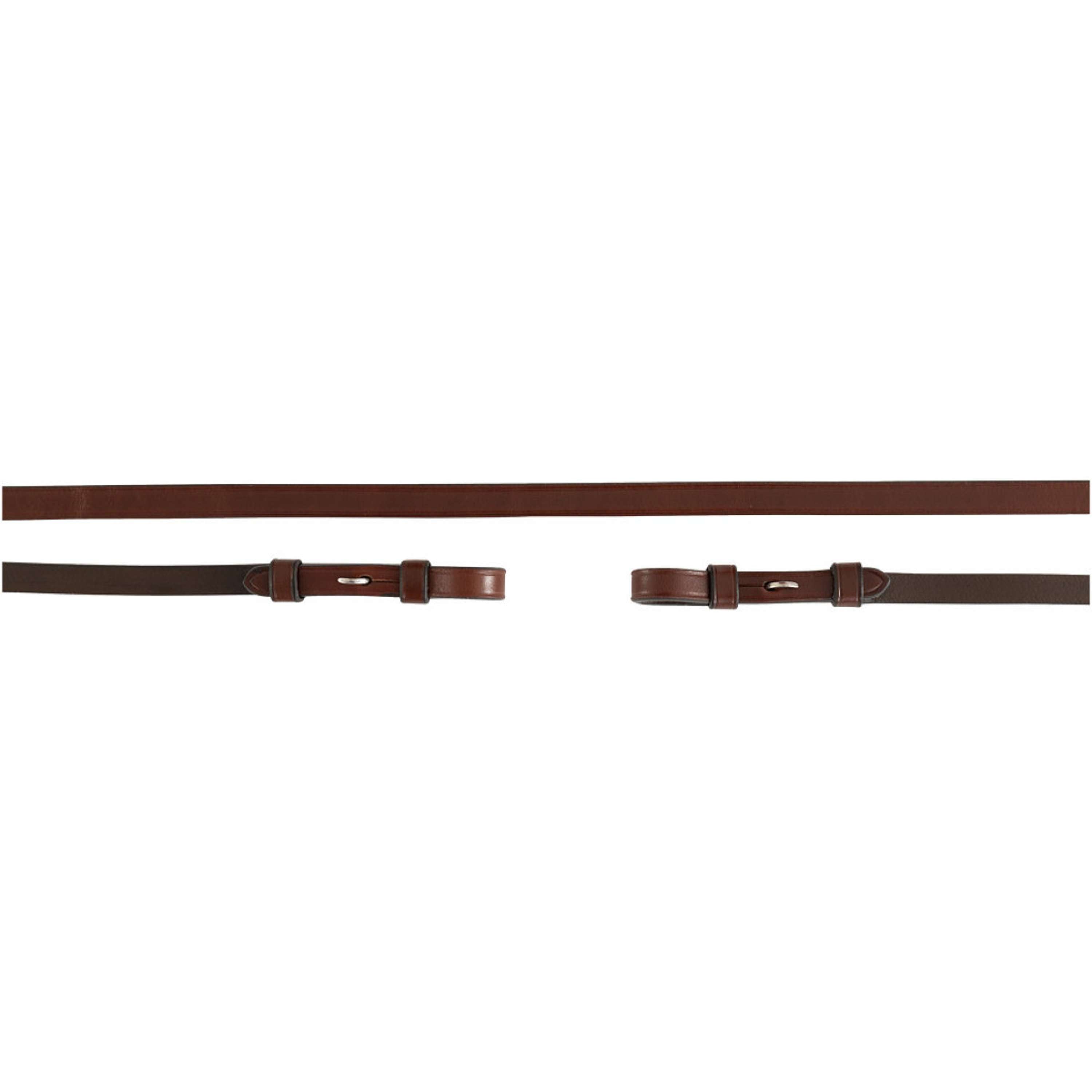 BR Stangteugels Leer Dicht 13mm Blind Oak/Zilver