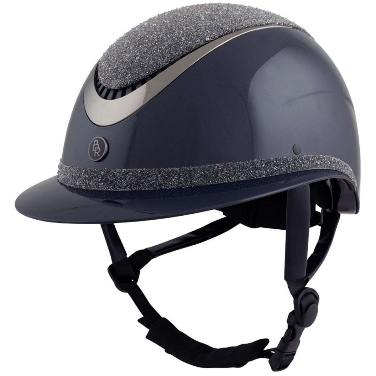 BR Cap Theta Plus Dazzling Glamourous Glossy Navy/Gunmetal