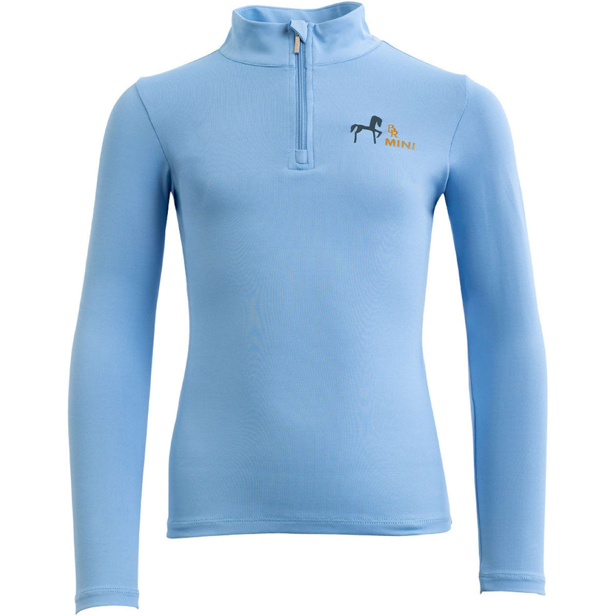 BR Shirt Zip-up Mini Horse Little Blue