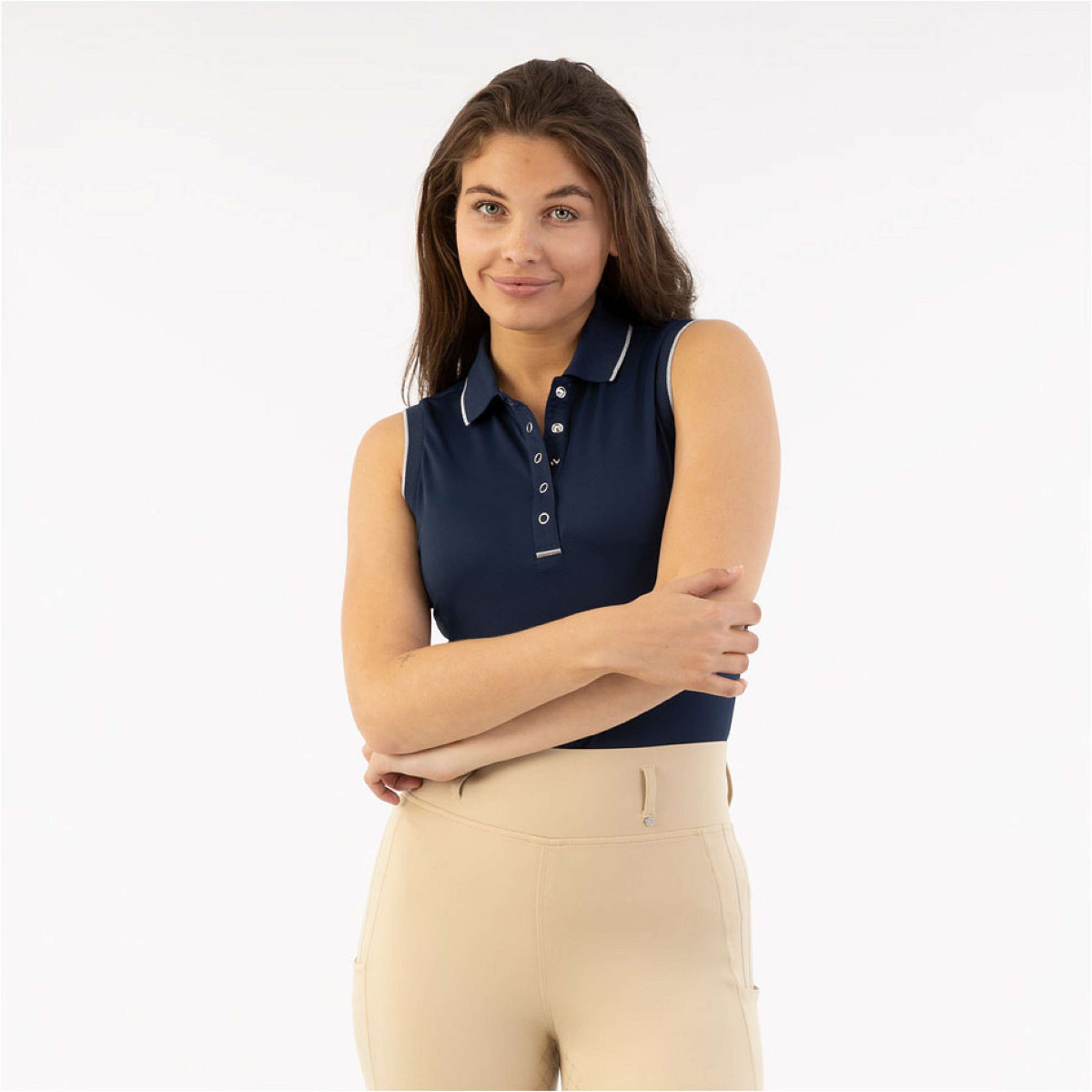 BR Polo Shirt Kiki Mouwloos Pageant Blue