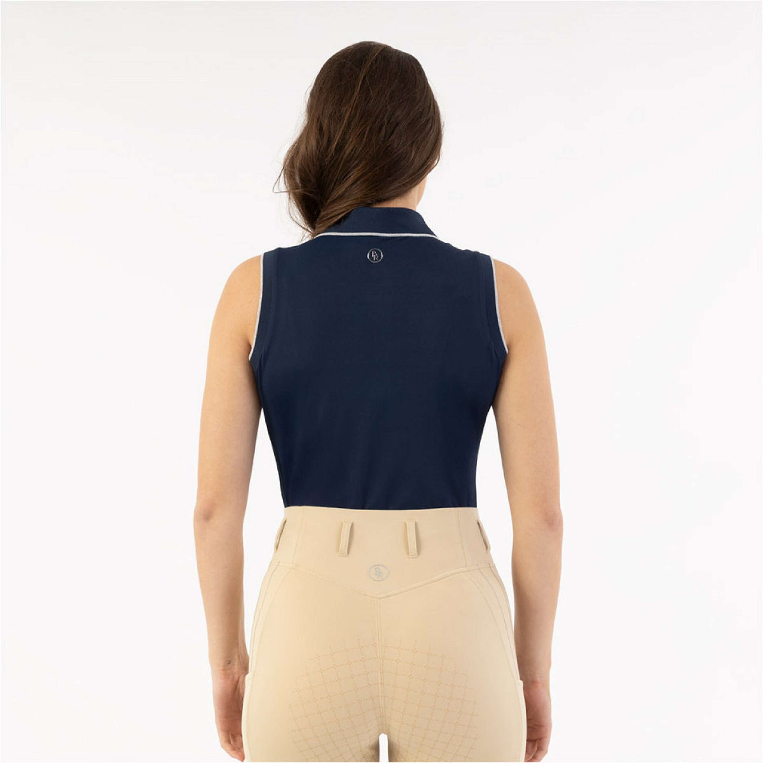 BR Polo Shirt Kiki Mouwloos Pageant Blue BR Polo Shirt Kiki Mouwloos Pageant Blue