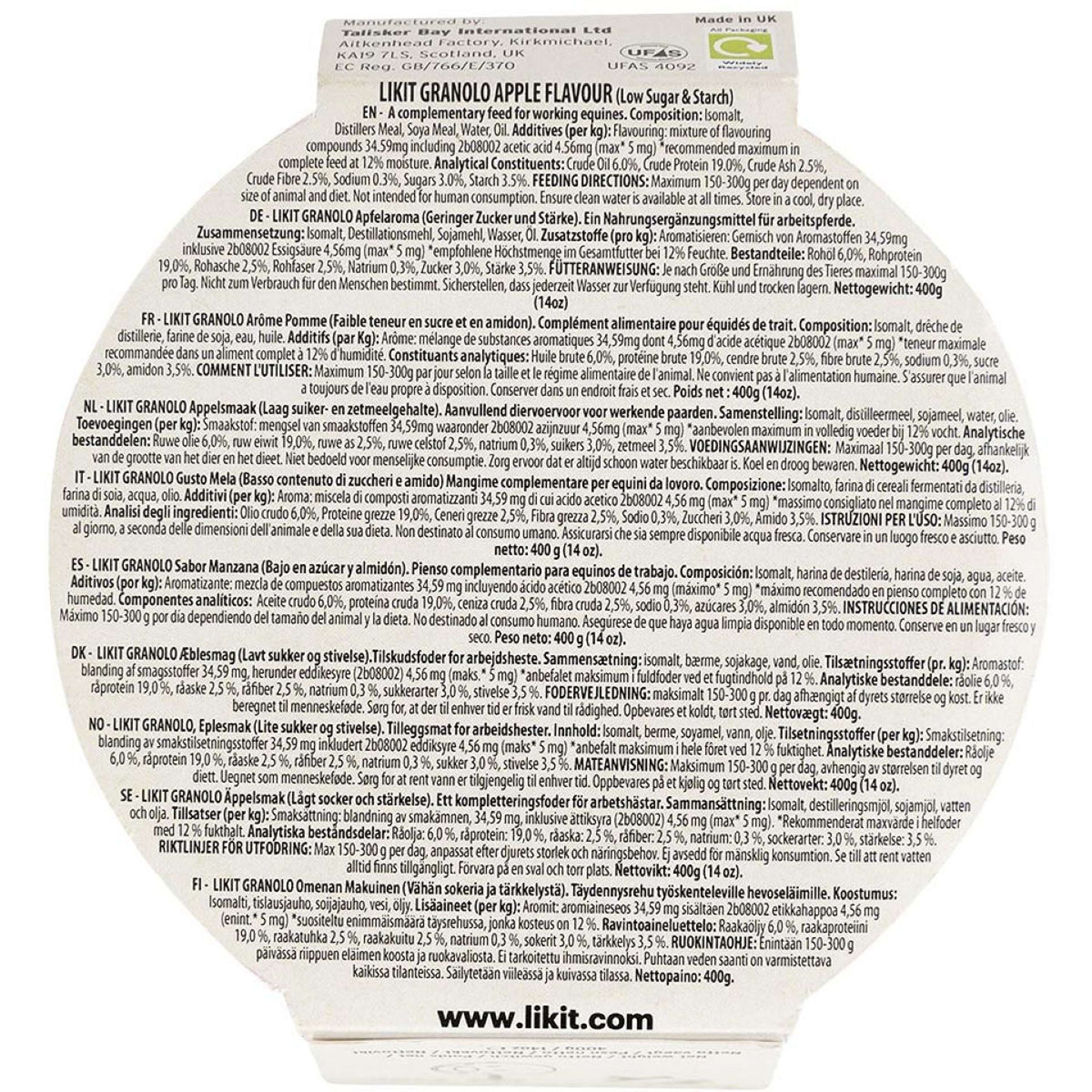 Likit Liksteen Rond GranoLo Apple Likit Liksteen Rond GranoLo Apple