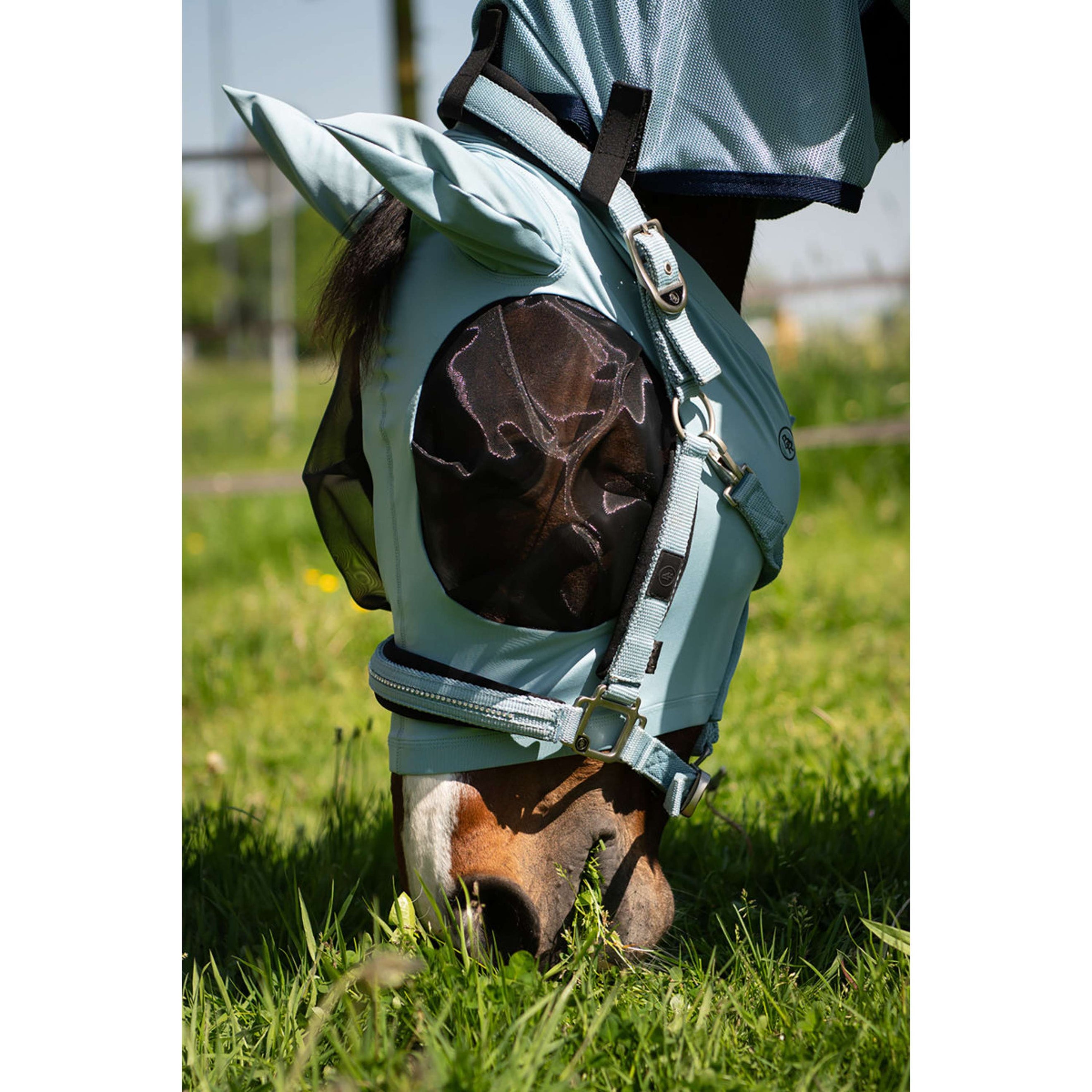 BR Vliegenmasker Lycra met oren Tourmaline