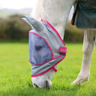 Bucas Buzz-Off Vliegenmasker Deluxe met Oren Blue/Blossom