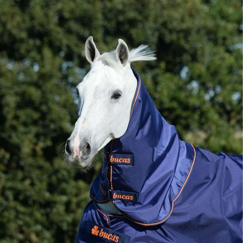 Bucas Therapy Turnout Neck Navy/Orange
