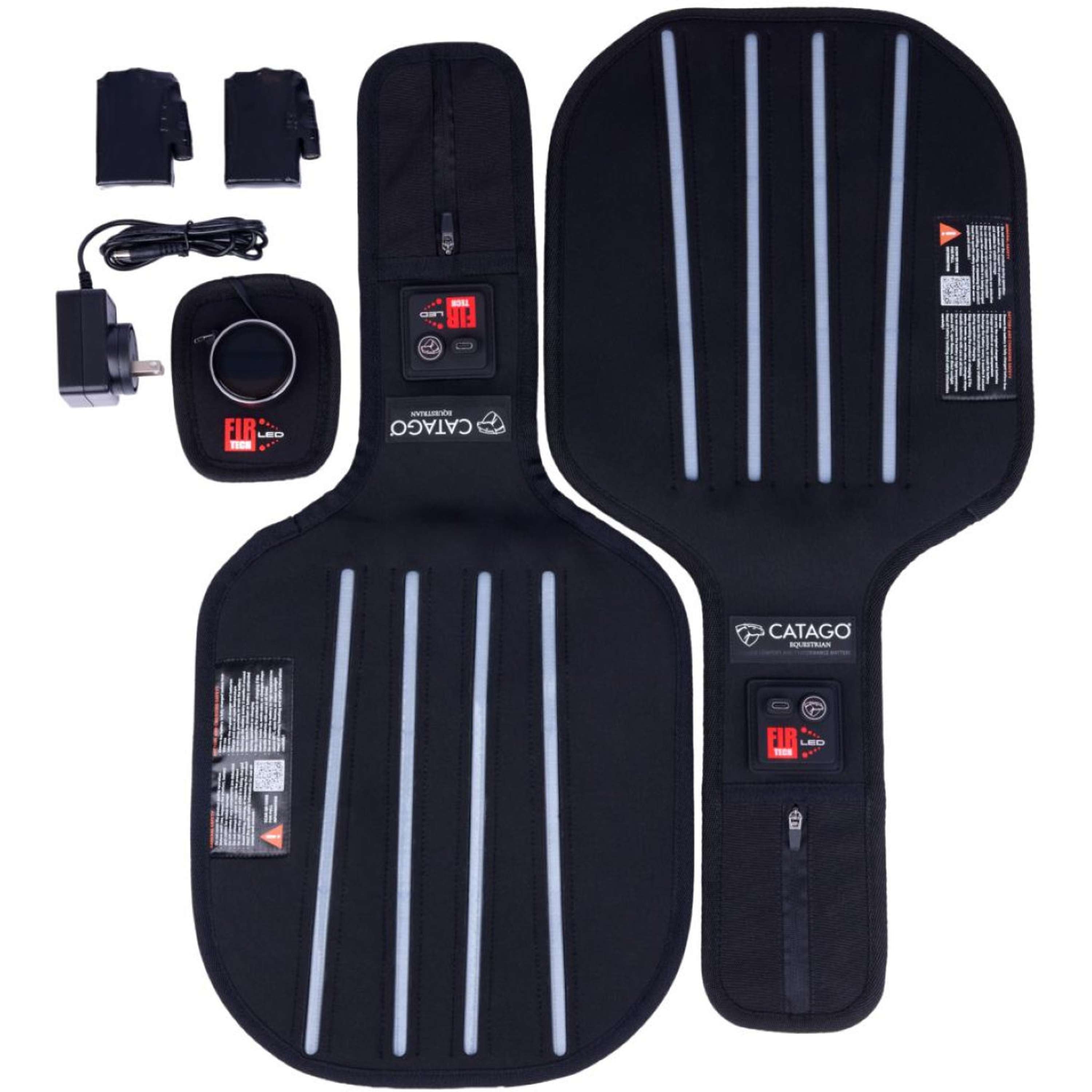 Catago Beenbeschermers LED Fir-Tech Zwart