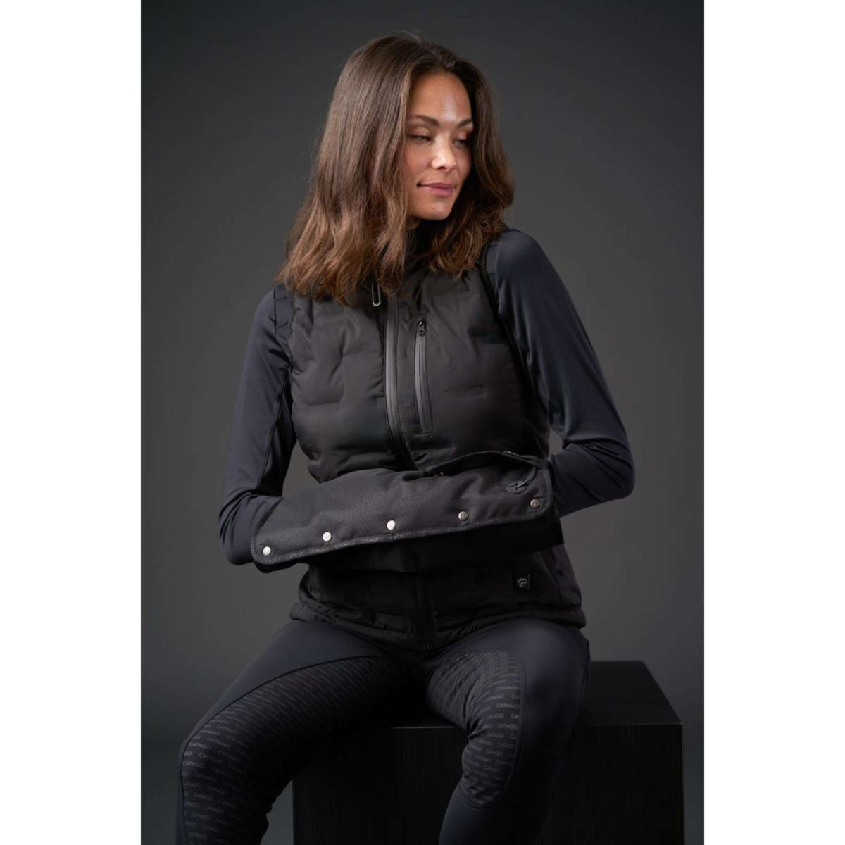 Catago Verwarmd Kussen Heated Zwart