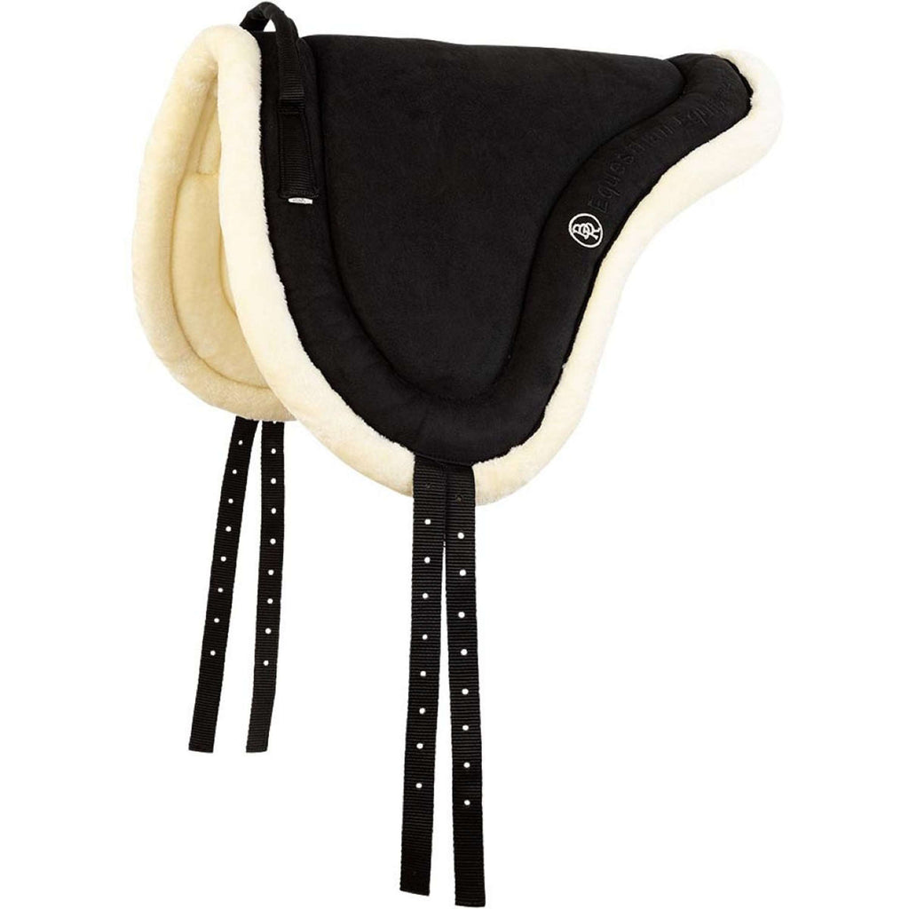 BR Bareback Pad Artificial Fur Zwart