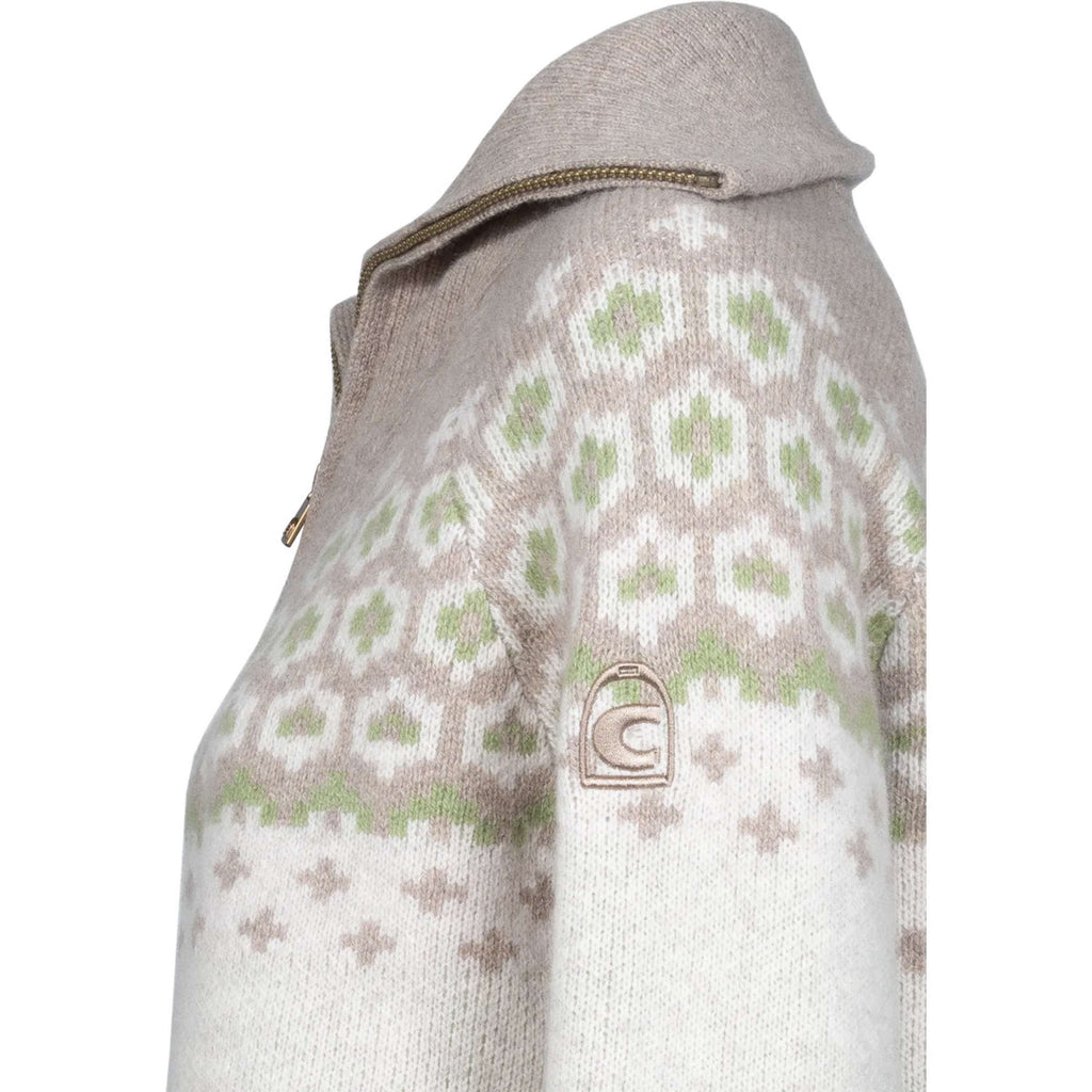Cavallo Pullover Cavalleara met Rits Vanilla