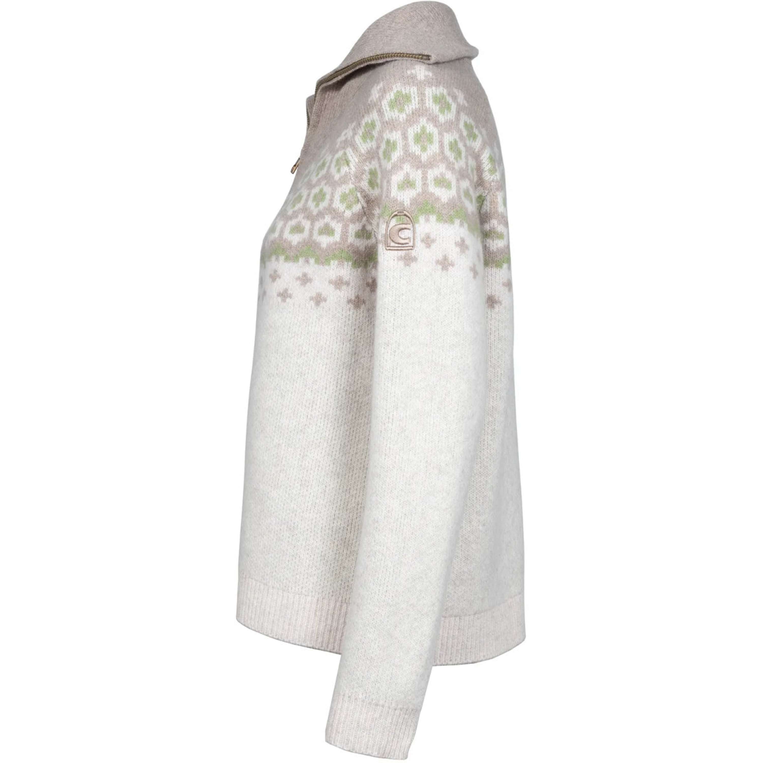 Cavallo Pullover Cavalleara met Rits Vanilla
