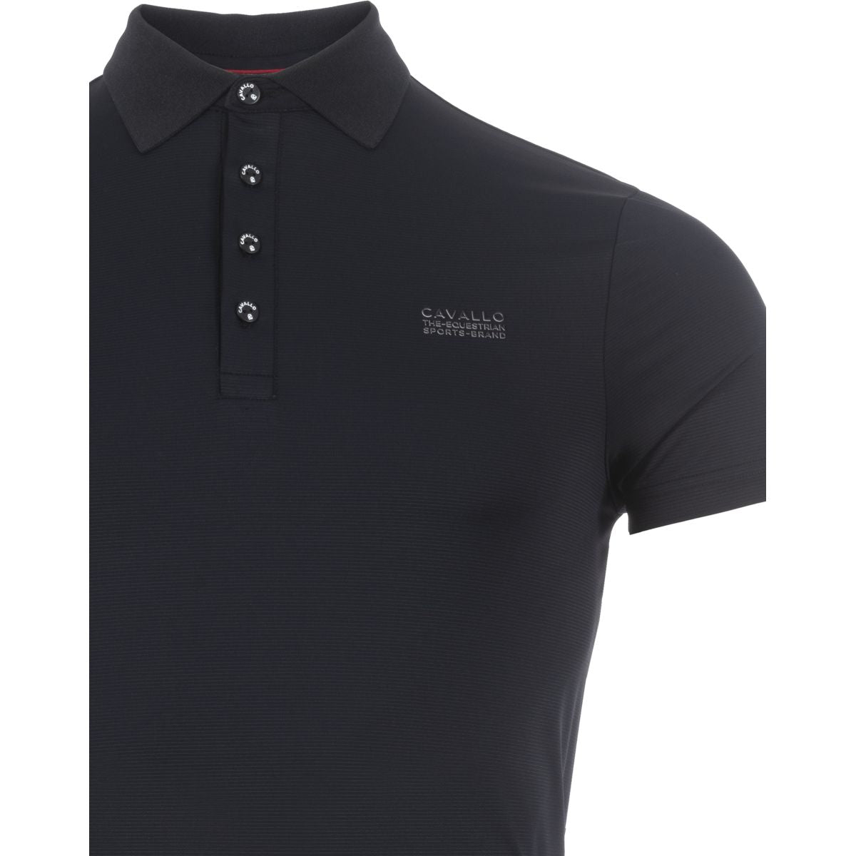 Cavallo Poloshirt Caval Funtional Heren Zwart