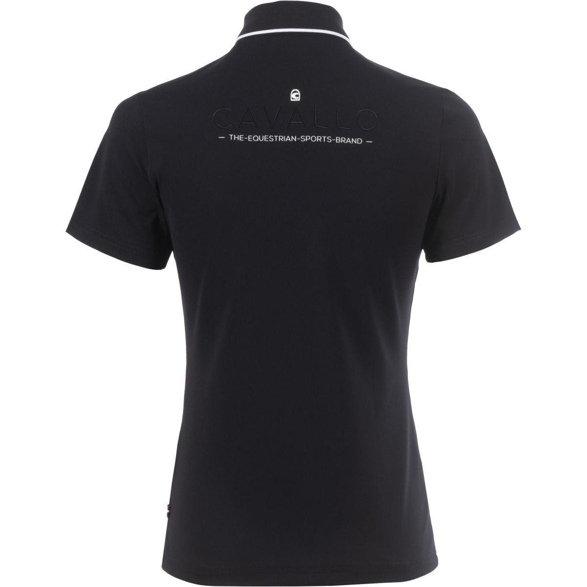 Cavallo Poloshirt Caval Pique Zwart