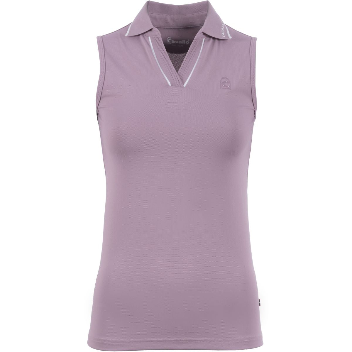 Cavallo Poloshirt Caval Mouwloos Dusty Rose