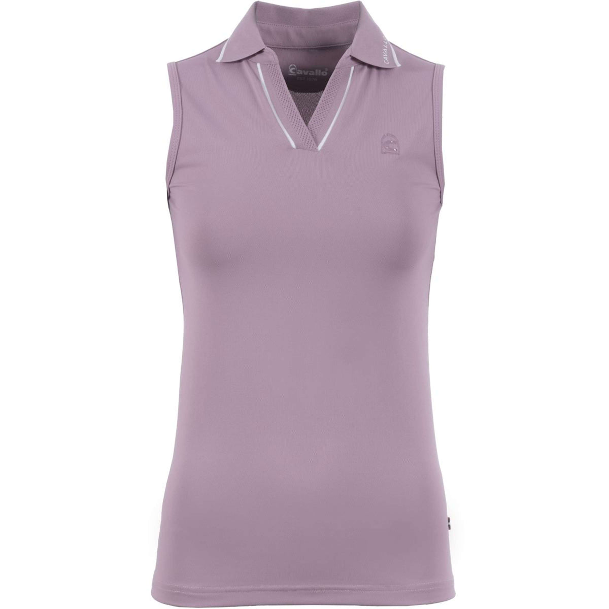 Cavallo Poloshirt Caval Mouwloos Dusty Rose