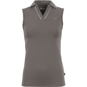 Cavallo Poloshirt Caval Mouwloos Sepia Olive