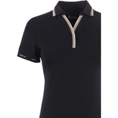 Cavallo Poloshirt CavalPique V-Neck Zwart