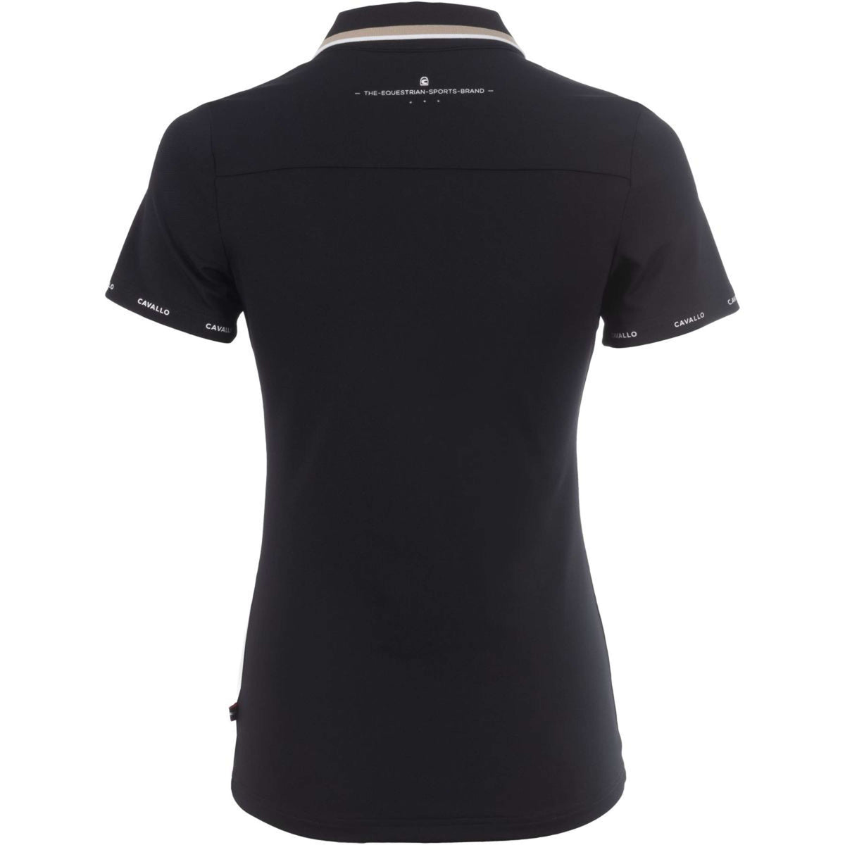 Cavallo Poloshirt CavalPique V-Neck Zwart
