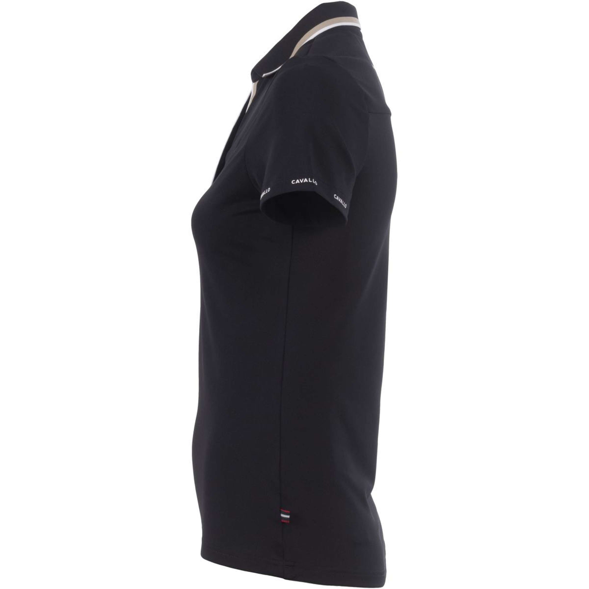 Cavallo Poloshirt CavalPique V-Neck Zwart