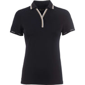 Cavallo Poloshirt CavalPique V-Neck Zwart