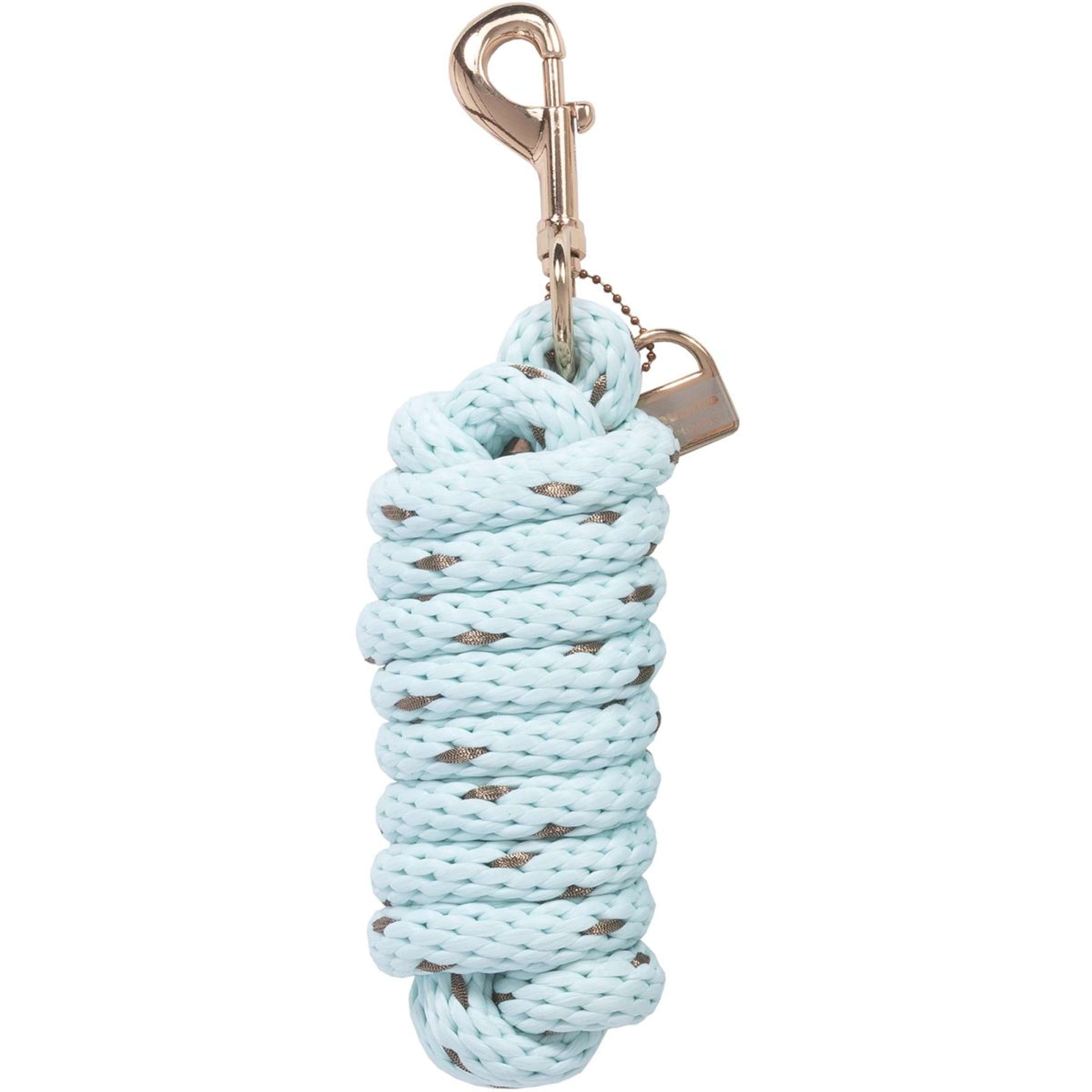 Cavallo Halstertouw CavalPaige met Musketonhaak Crystal Blue