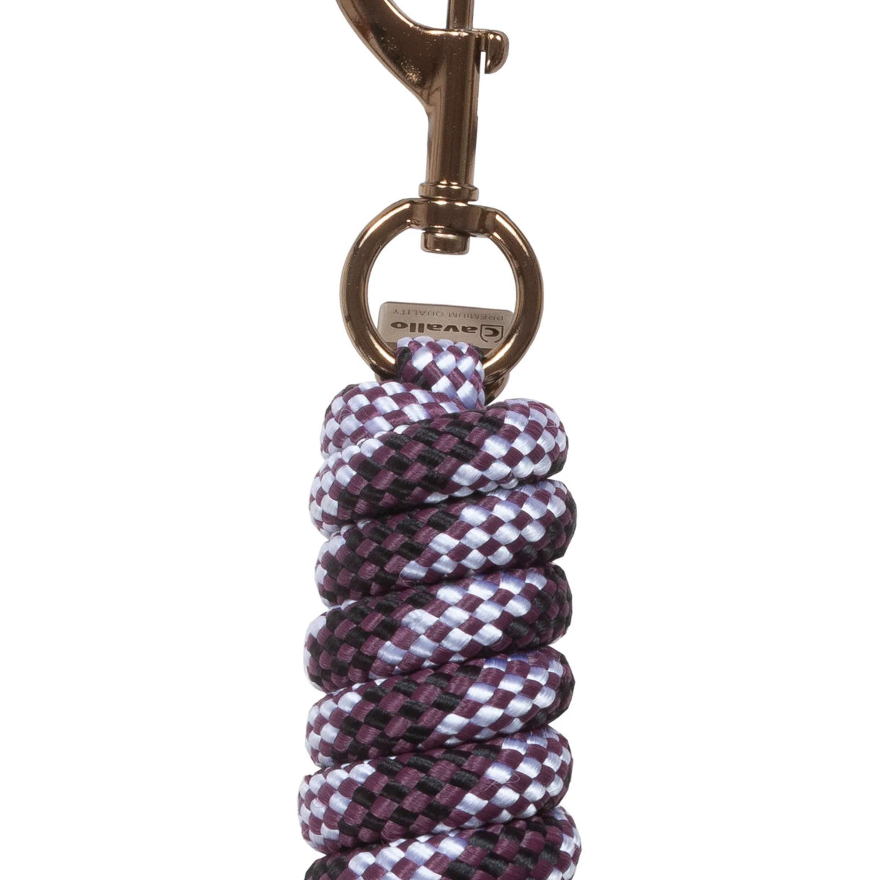Cavallo Halstertouw CavalJace met Musketonhaak Dusty Plum