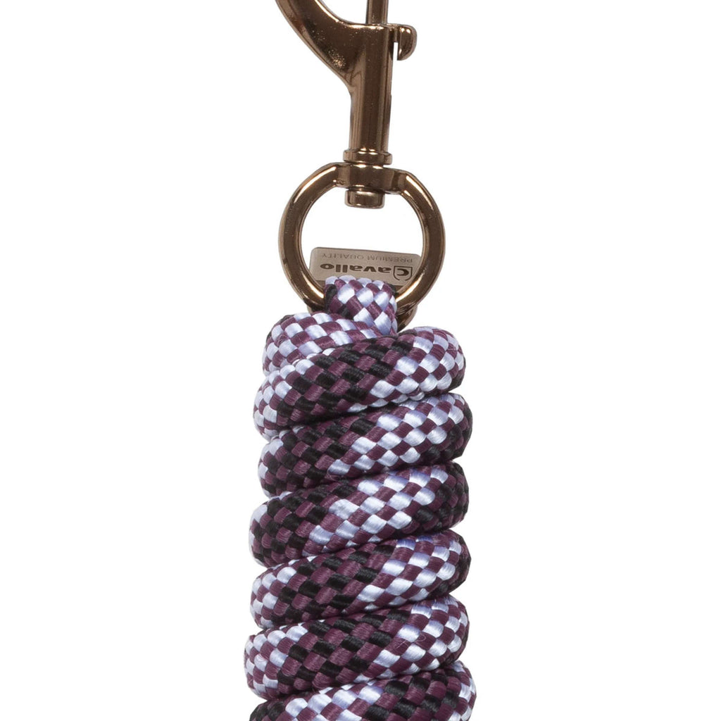 Cavallo Halstertouw CavalJace met Musketonhaak Dusty Plum