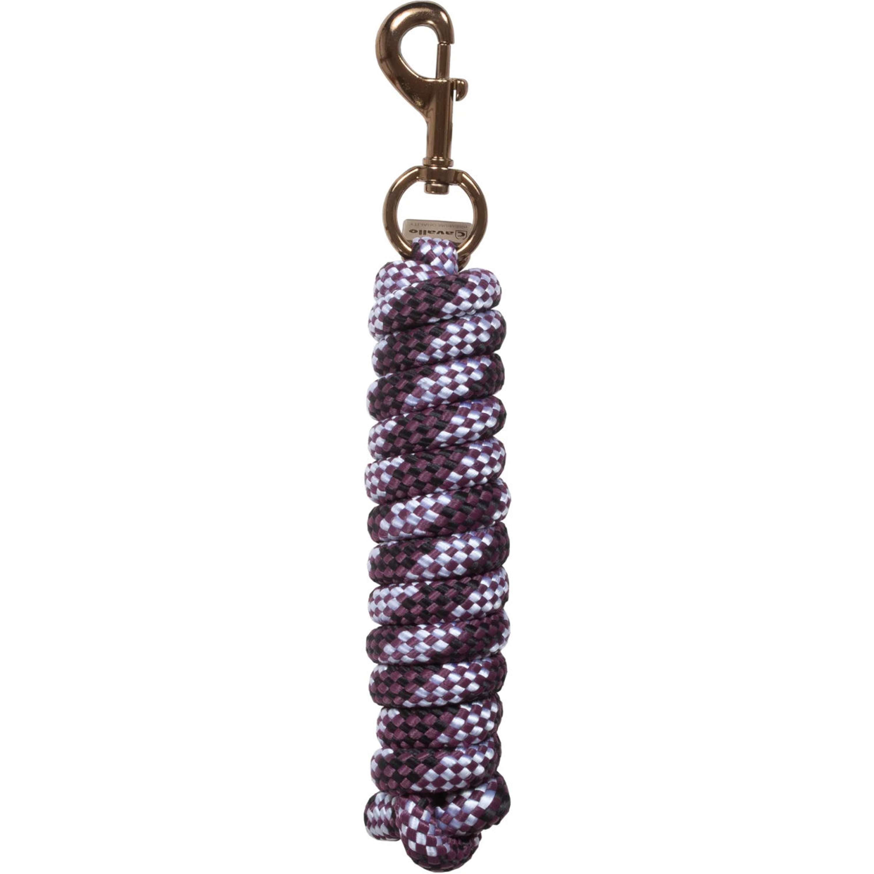 Cavallo Halstertouw CavalJace met Musketonhaak Dusty Plum