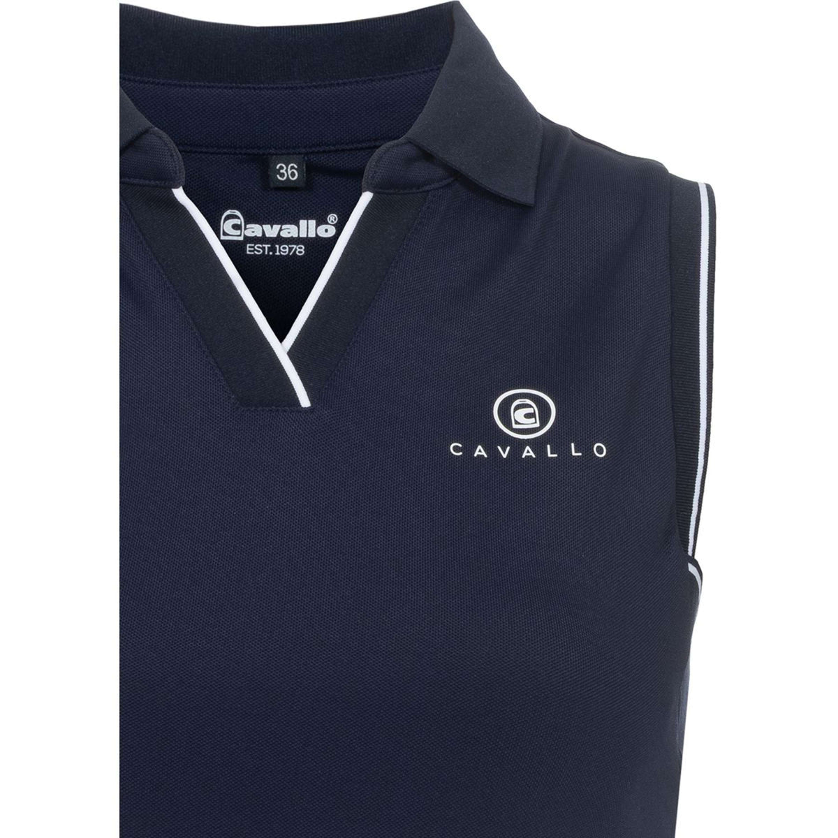 Cavallo Top CavalBua Mouwloos Darkblue