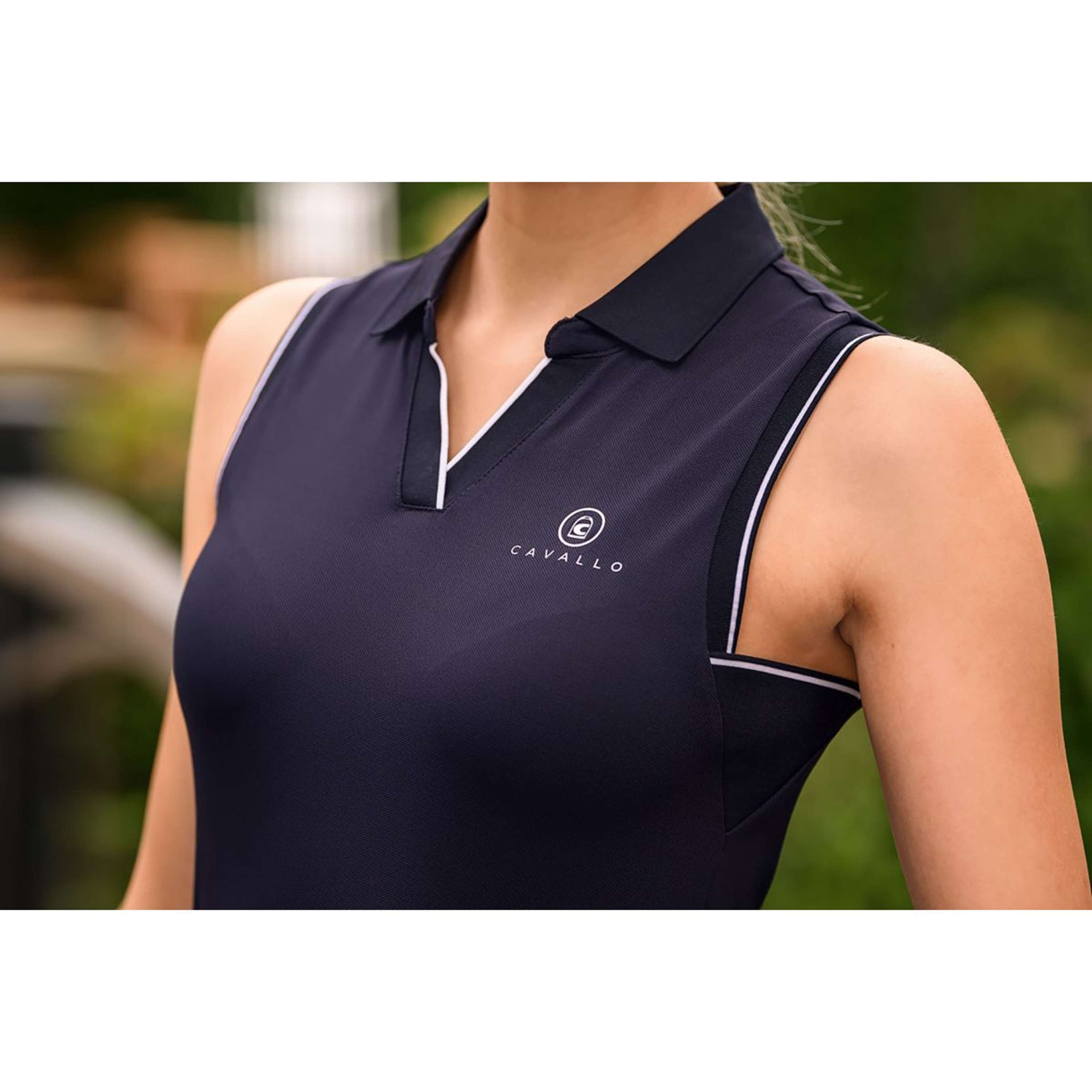 Cavallo Top CavalBua Mouwloos Darkblue Cavallo Top CavalBua Mouwloos Darkblue