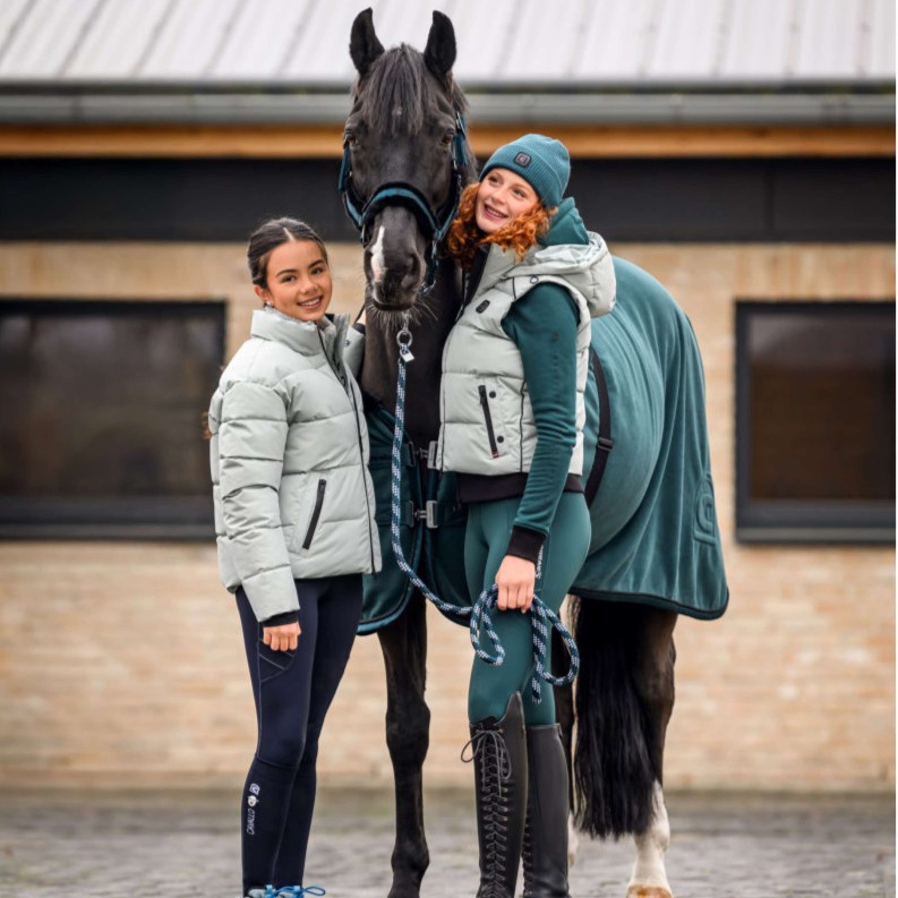 Cavallo Halstertouw CavalJace met Musketonhaak Dark Peacock