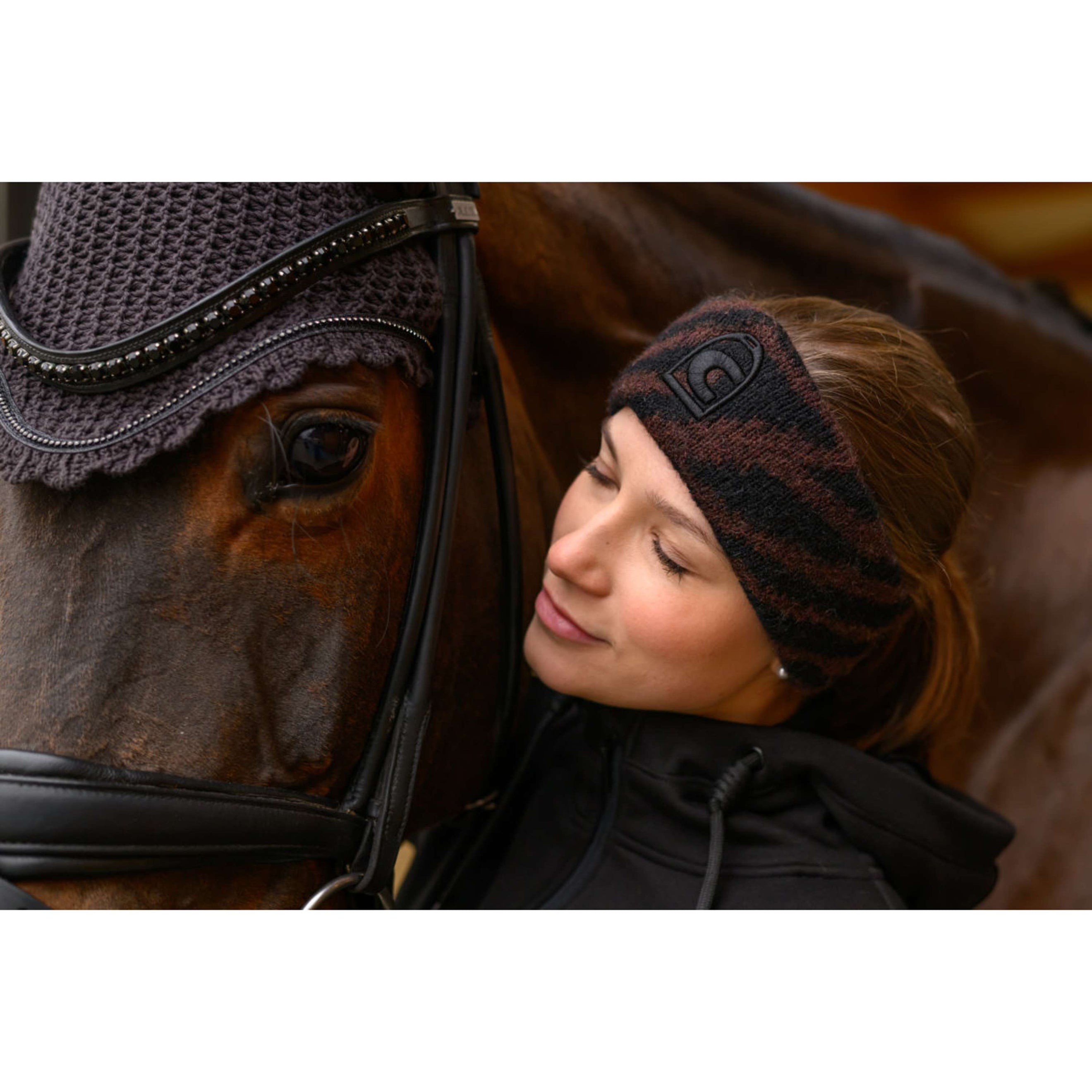 Cavallo Hoofdband CavalDove Black Café