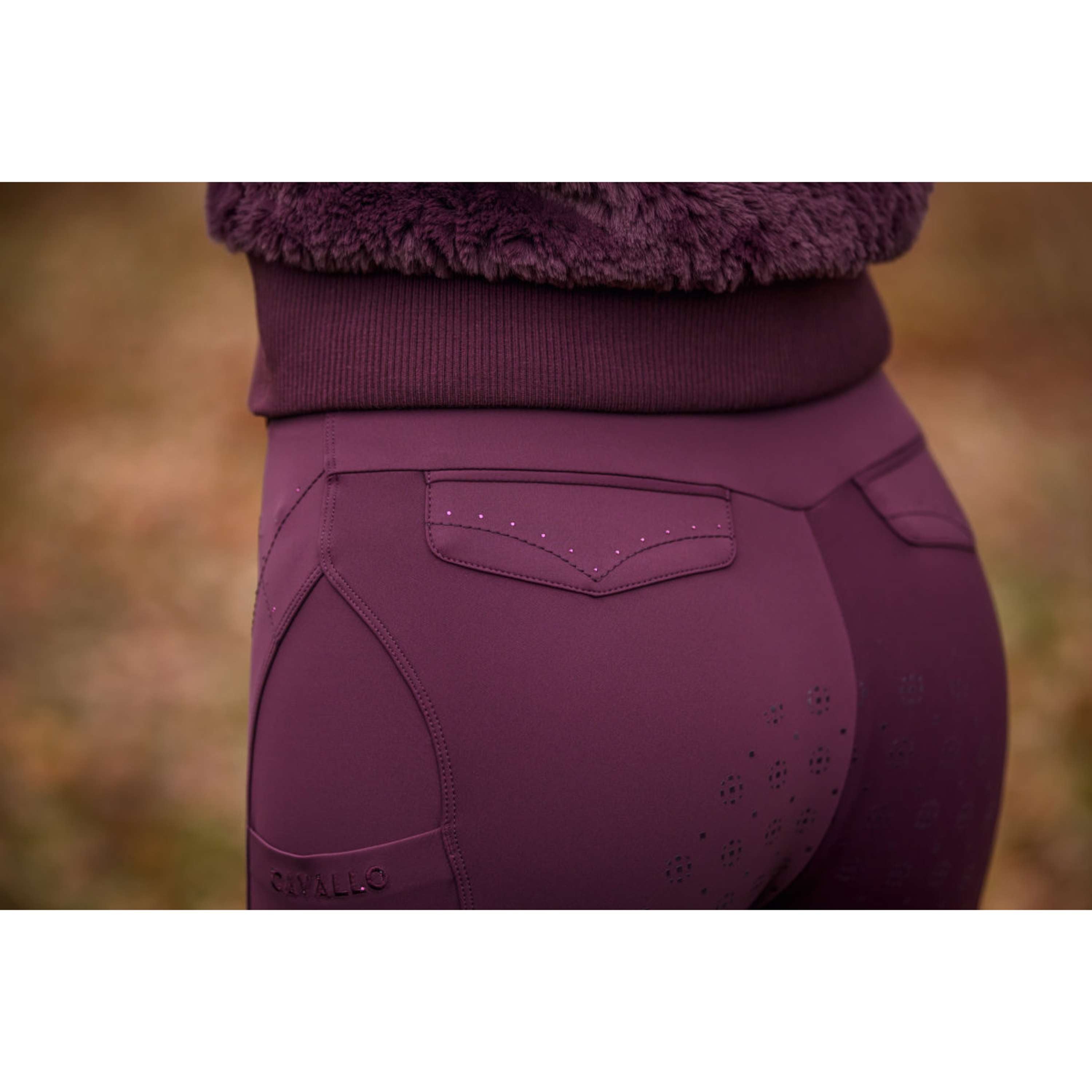 Cavallo Rijbroek CavalCandera Grip Mobile Full Grip Dusty Plum