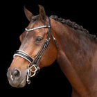 Imperial Riding Stang- en Trenshoofdstel IRHOlympia Zwart/Wit