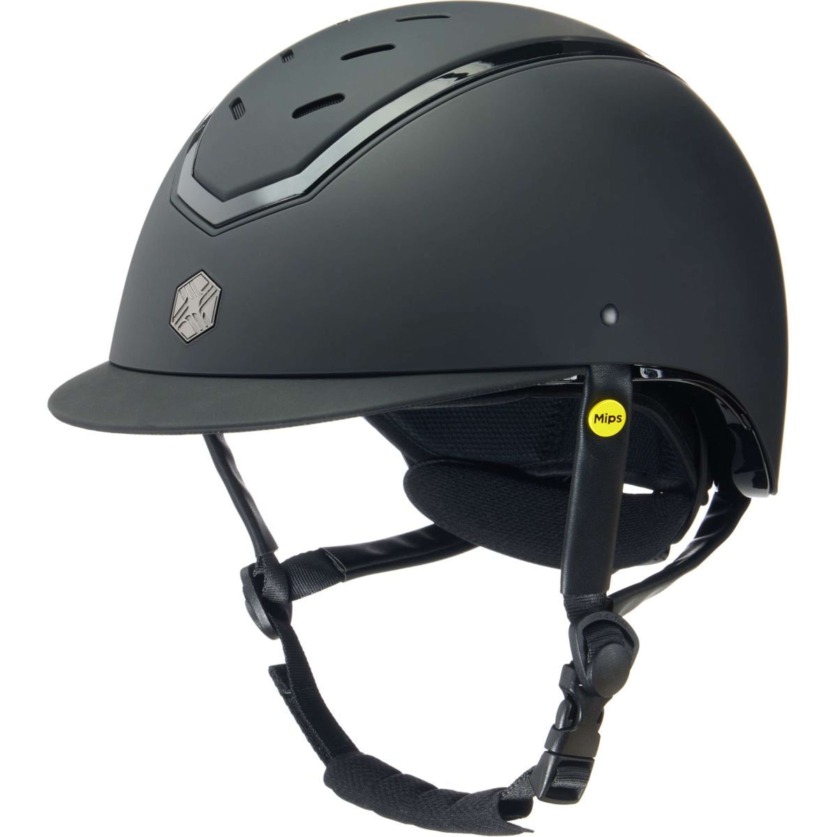 Charles Owen Cap Kylo MIPS Black Matte/Black Gloss