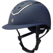 Charles Owen Cap Kylo Wide Peak Navy Matte/Pewter