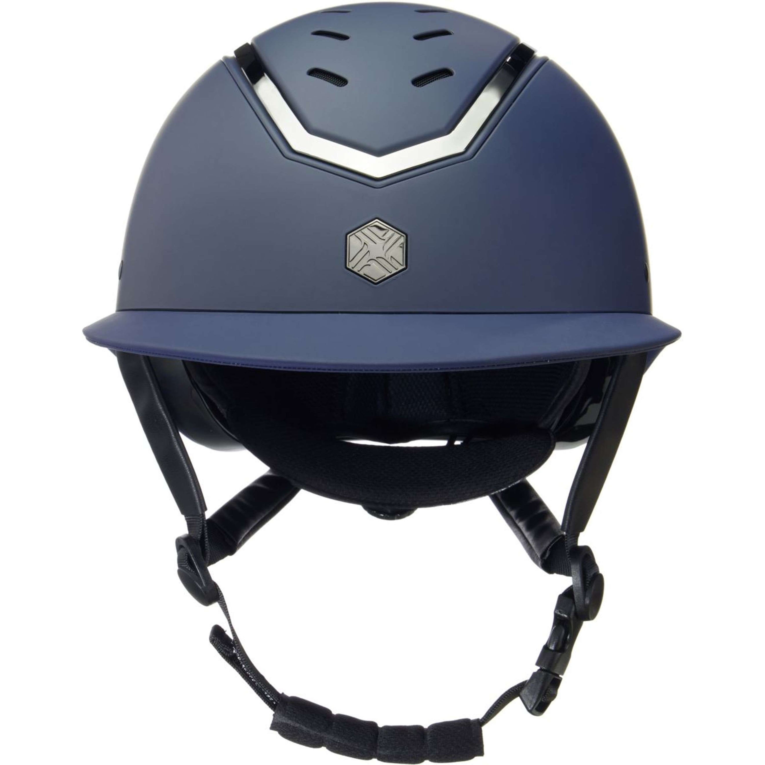 Charles Owen Cap Kylo Wide Peak Navy Matte/Pewter Charles Owen Cap Kylo Wide Peak Navy Matte/Pewter