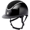 Charles Owen Cap Kylo Crystal Wide Peak Black Gloss/Chrome